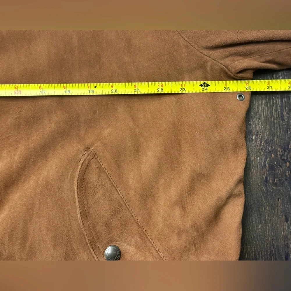 NWT NEW Men's Ralph Lauren Polo Gunners Suede Bomber Leather Jacket - Picture 3 of 5